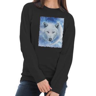 Wolf Wildlife Animal Moon Howl Nature Wolfpack Women Long Sleeve Tshirt | Favorety AU