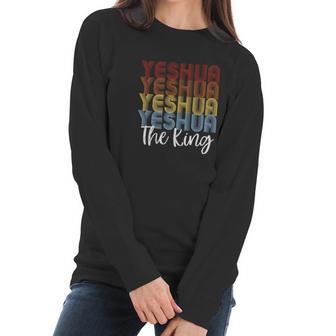 Yeshua Retro Vintage Messianic Jesus Gift Women Long Sleeve Tshirt | Favorety DE