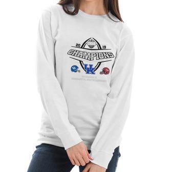 2019 Belk Bowl Champions Kentucky Wildcat Vs Virginia Tech Hokies Shirt Women Long Sleeve Tshirt | Favorety DE