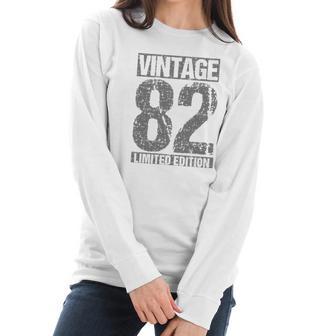 40 Years Old Vintage 1982 40Th Birthday Decoration Men Women Women Long Sleeve Tshirt | Favorety UK