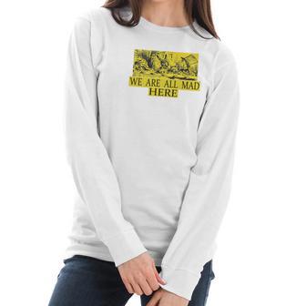 Alice In Wonderland Madhatter White Rabbit Men Women Women Long Sleeve Tshirt | Favorety UK