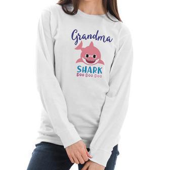 Baby Shark Grandma Shark Doo Doo Doo Women Long Sleeve Tshirt | Favorety