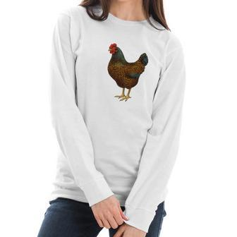 Barnevelder Hen Chicken Lover Women Long Sleeve Tshirt | Favorety DE