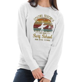 Beekai Colonel Kilgores Surf School Funny Movie Women Long Sleeve Tshirt | Favorety CA