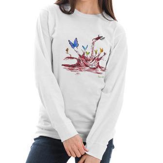 Butterfly Dream By Michael Godard Women Long Sleeve Tshirt | Favorety