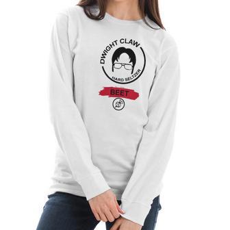 Claw Hard Seltzer Beet Dwight Schrute Shirt Women Long Sleeve Tshirt | Favorety UK