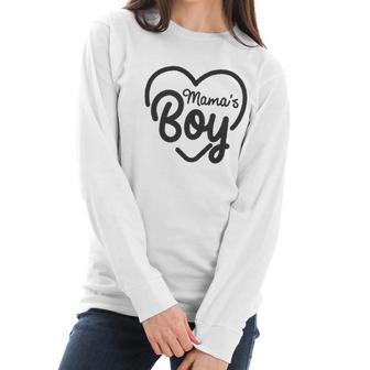 Creeper Mamas Boy Cute Funny Sarcastic Shower Baby Women Long Sleeve Tshirt | Favorety DE