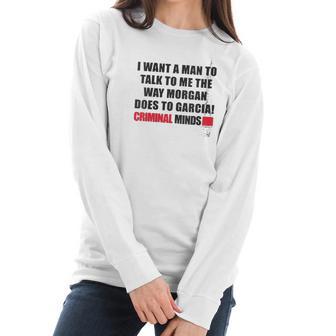 Womens Criminal Minds Morgan And Garcia Women Long Sleeve Tshirt | Favorety CA