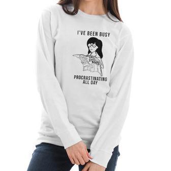 Daria I Have Been Busy Text Women Long Sleeve Tshirt | Favorety DE