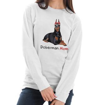 Doberman Mom Dog Pet Lover Gift Women Long Sleeve Tshirt | Favorety DE