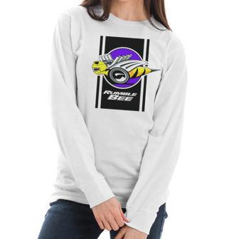 Dodge Ram Rumble Bee Graphic Design Printed Casual Daily Basic Women Long Sleeve Tshirt | Favorety DE