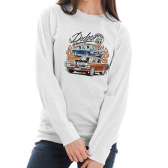 Dodge Super Bee American Classic Muscle Car Women Long Sleeve Tshirt | Favorety CA