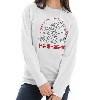 Donkey Kong King Of The Jungle Women Long Sleeve Tshirt | Favorety AU