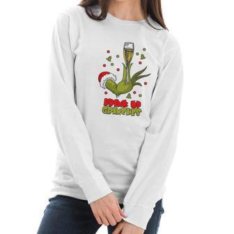 Drink Up Grinches Funny Christmas Drinking Women Long Sleeve Tshirt | Favorety
