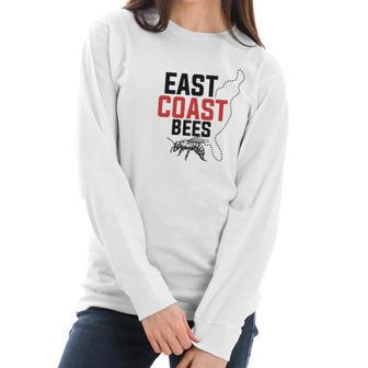 East Coast Bees Logo Women Long Sleeve Tshirt | Favorety AU