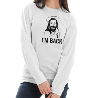 Easter Jesus Back From The Dead Funny Women Long Sleeve Tshirt | Favorety CA