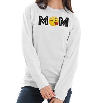 Emoji Mom Mother Day Funny Women Long Sleeve Tshirt | Favorety