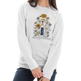 Floral Harrys House Art Gift Women Long Sleeve Tshirt | Favorety UK