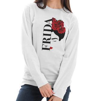 Frida Kahlo Flower Face Women Long Sleeve Tshirt | Favorety DE