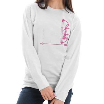 Funny Archery Gift For Women Bow Hunting Archer Mother Women Long Sleeve Tshirt | Favorety UK