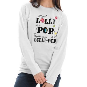 Funny Lolli Pop Lollipop Grandparents Couples Women Long Sleeve Tshirt | Favorety AU