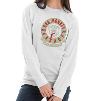 Gas Monkey Garage Blood Sweat And Beers Shirt Women Long Sleeve Tshirt | Favorety UK