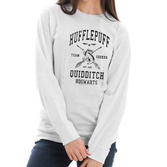 Womens Hufflepuff Team Seeker Hogwarts Women Long Sleeve Tshirt | Favorety DE