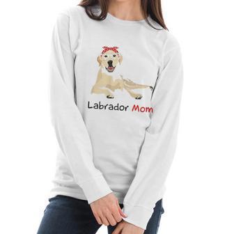 Labrador Mom Dog Pet Lover Gift Women Long Sleeve Tshirt | Favorety UK