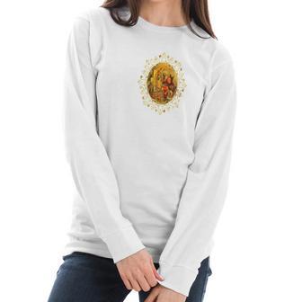 Our Lady Of Guadalupe Virgen Painted By God 110 Women Long Sleeve Tshirt | Favorety CA