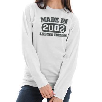 Made In 2002 Cool 20 Years Old Bday Men Women 20Th Birthday Women Long Sleeve Tshirt | Favorety DE