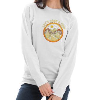 Magic Mushroom Trippy Hippie Women Long Sleeve Tshirt | Favorety