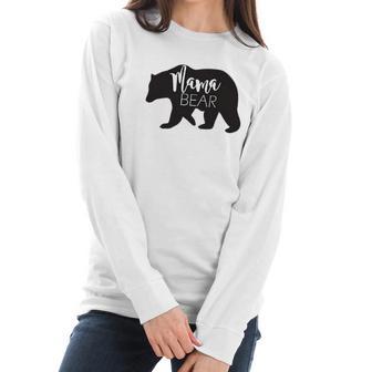 Mama Bear Blessed Mama Mom Gift Women Long Sleeve Tshirt | Favorety