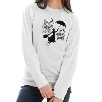 Mary Poppins Music Women Supercalifragilisticexpialidocious Girls Women Long Sleeve Tshirt | Favorety UK