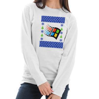 Microsoft 2020 Ugly Christmas Women Long Sleeve Tshirt | Favorety UK