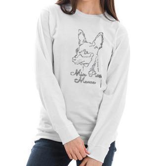 Min Pin Mama Dog Owner Miniature Pinscher Women Long Sleeve Tshirt | Favorety AU