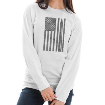 Minuteman Iii Icbm Missile Vintage Flag Af Missileer Women Long Sleeve Tshirt | Favorety DE