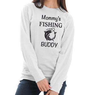 Mommy Fishing Buddy Mom Mothers Women Long Sleeve Tshirt | Favorety CA