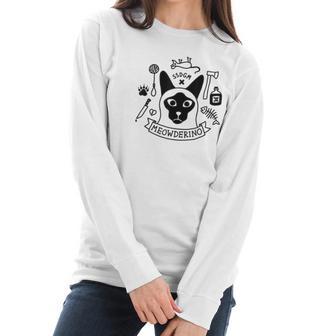 Murderino Meowderino Cat Lady Women Long Sleeve Tshirt | Favorety UK