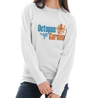 Navy Octopus Garden Womens S Women Long Sleeve Tshirt | Favorety AU