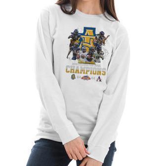 North Carolina A&T Aggies 2019 Celebration Bowl Champions Shirt Women Long Sleeve Tshirt | Favorety DE