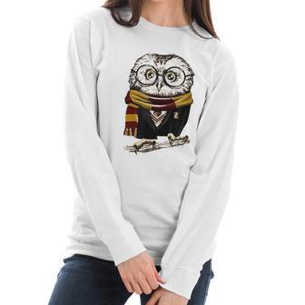 Owl Harry Pawter Magical Wizard Women Long Sleeve Tshirt | Favorety UK