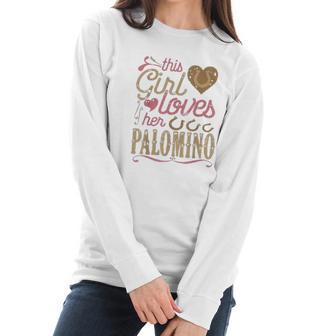 Palomino Horse Palomino Horse Lover Women Long Sleeve Tshirt | Favorety CA