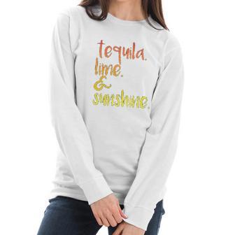 Panoware Funny Graphic Tequila Lime And Sunshine Women Long Sleeve Tshirt | Favorety DE