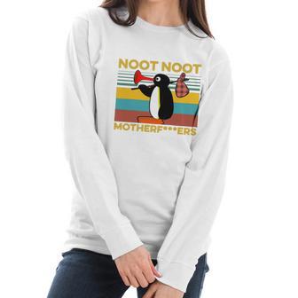 Pingu Noot Noot Motherfucker Vintage Shirt Women Long Sleeve Tshirt | Favorety AU