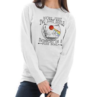 Pink Floyd We’Re Just Two Lost Souls Swimming In A Fish Bowl Shirt Women Long Sleeve Tshirt | Favorety DE