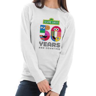 Sesame Street 50 Years Women Long Sleeve Tshirt | Favorety UK