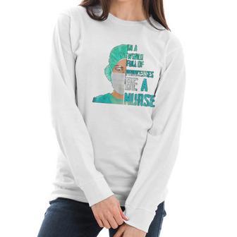 Social Distancing In A World Full Of Princesses Be A Nurse Women Long Sleeve Tshirt | Favorety UK