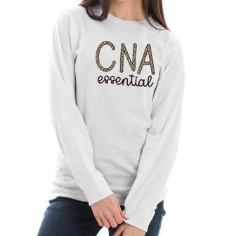 Speedy Pros Funny Graphic Cna Nurse Certified Nursing Assistance Essential Worker Women Long Sleeve Tshirt | Favorety AU