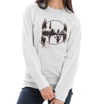 Stranger Things Upside Down Women Vintage Retro 80S Graphic Women Long Sleeve Tshirt | Favorety