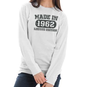 Vintage 1962 Cool 60 Years Old Bday Men Women 60Th Birthday Women Long Sleeve Tshirt | Favorety